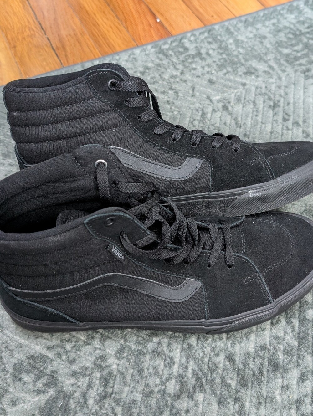 Vans Filmore Hi Men's Size 12 Shoes Black Suede Comfort Casual High Top Sneakers